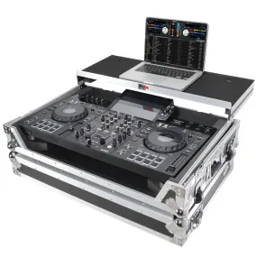 ProX XS-XDJRX3 WLT ATA Flight Case ATA Flight Case For Pioneer XDJ-RX3 DJ Controller with Laptop Shelf 1U Rack Space and Wheels