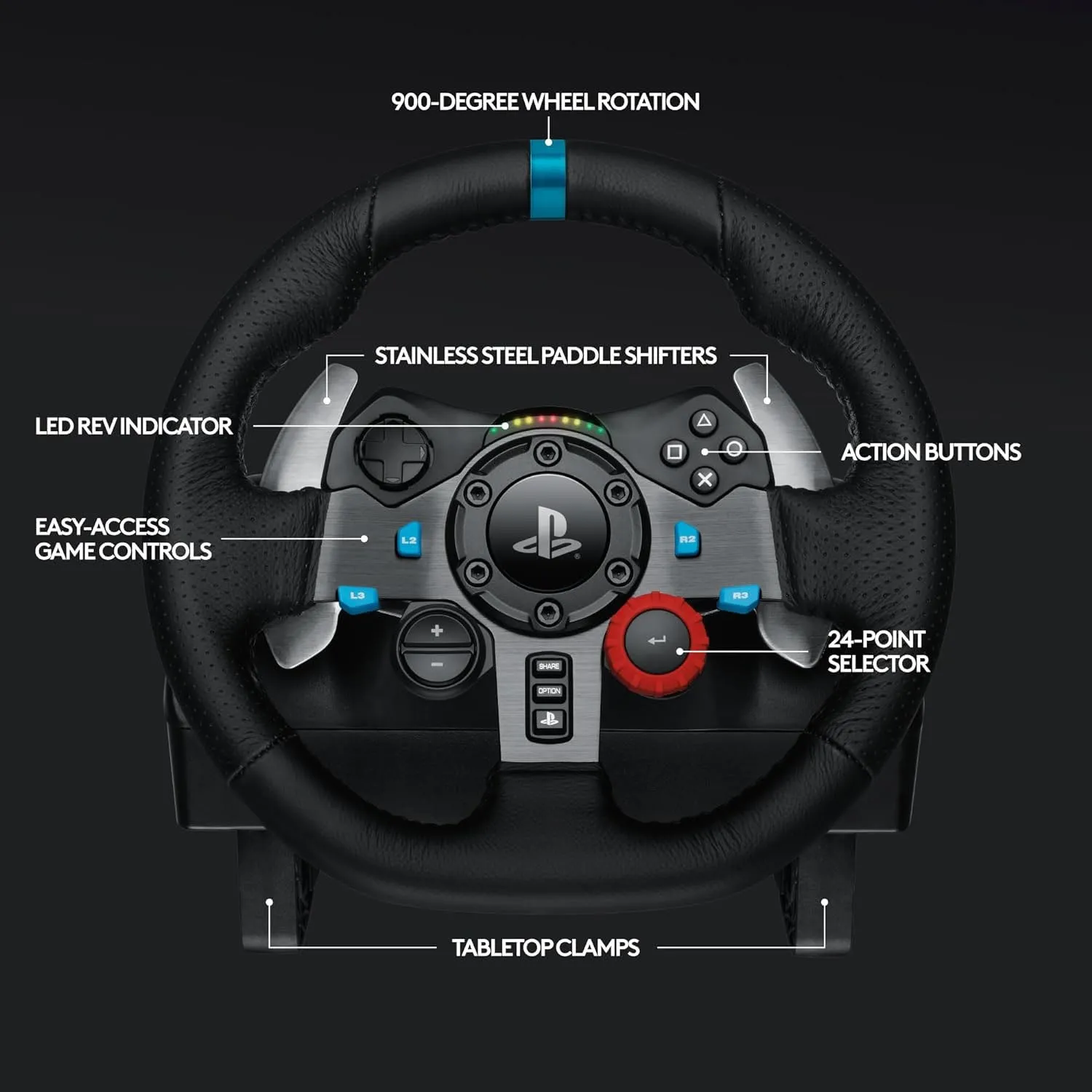 Racing Wheel (for PlayStation & PC)