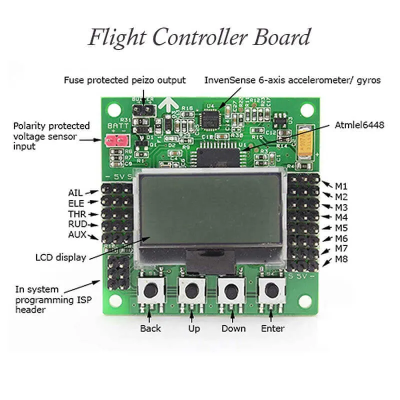 RC Flight Controller KK 2.1.5 with 6050MPU & Atmel644PA