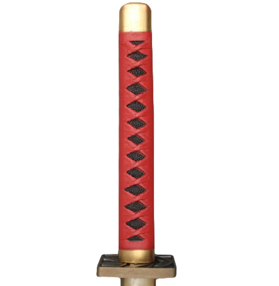 Red handled toy Japanese samurai katana sword