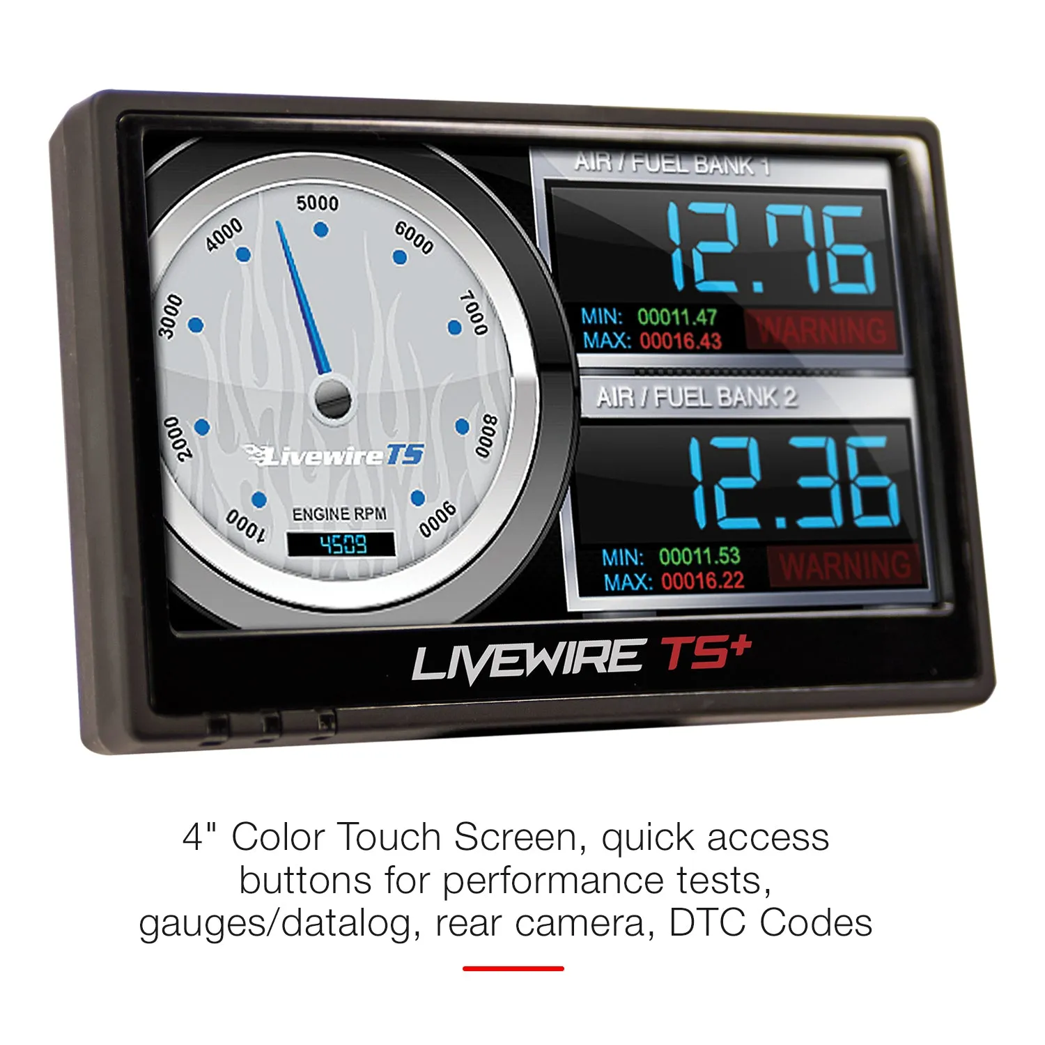 SCT Performance Livewire TS Plus Programmer Data Monitor Ford 4" Color Touch Screen - Each