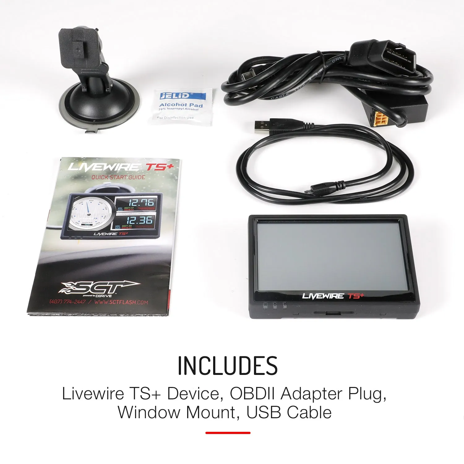 SCT Performance Livewire TS Plus Programmer Data Monitor Ford 4" Color Touch Screen - Each