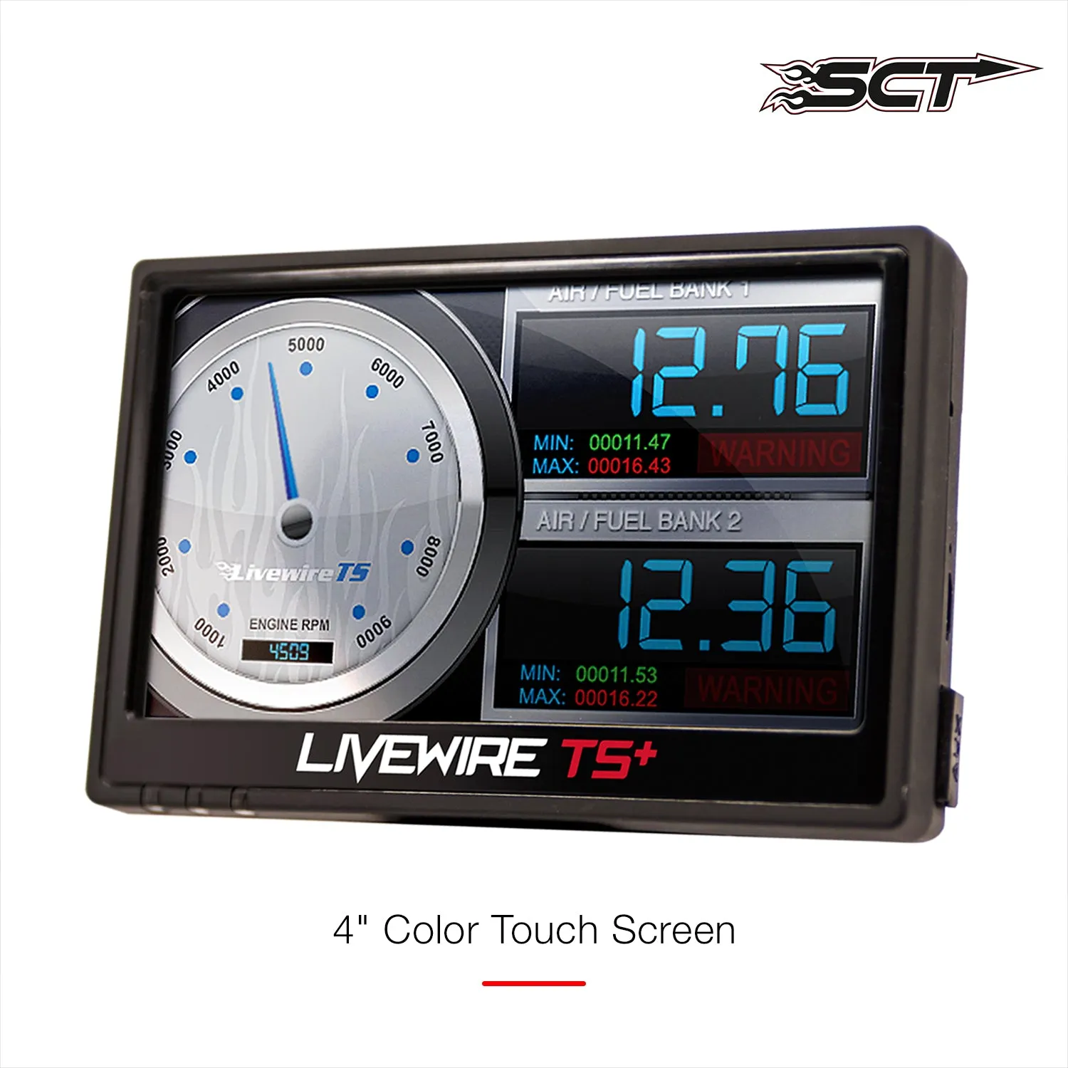 SCT Performance Livewire TS Plus Programmer Data Monitor Ford 4" Color Touch Screen - Each