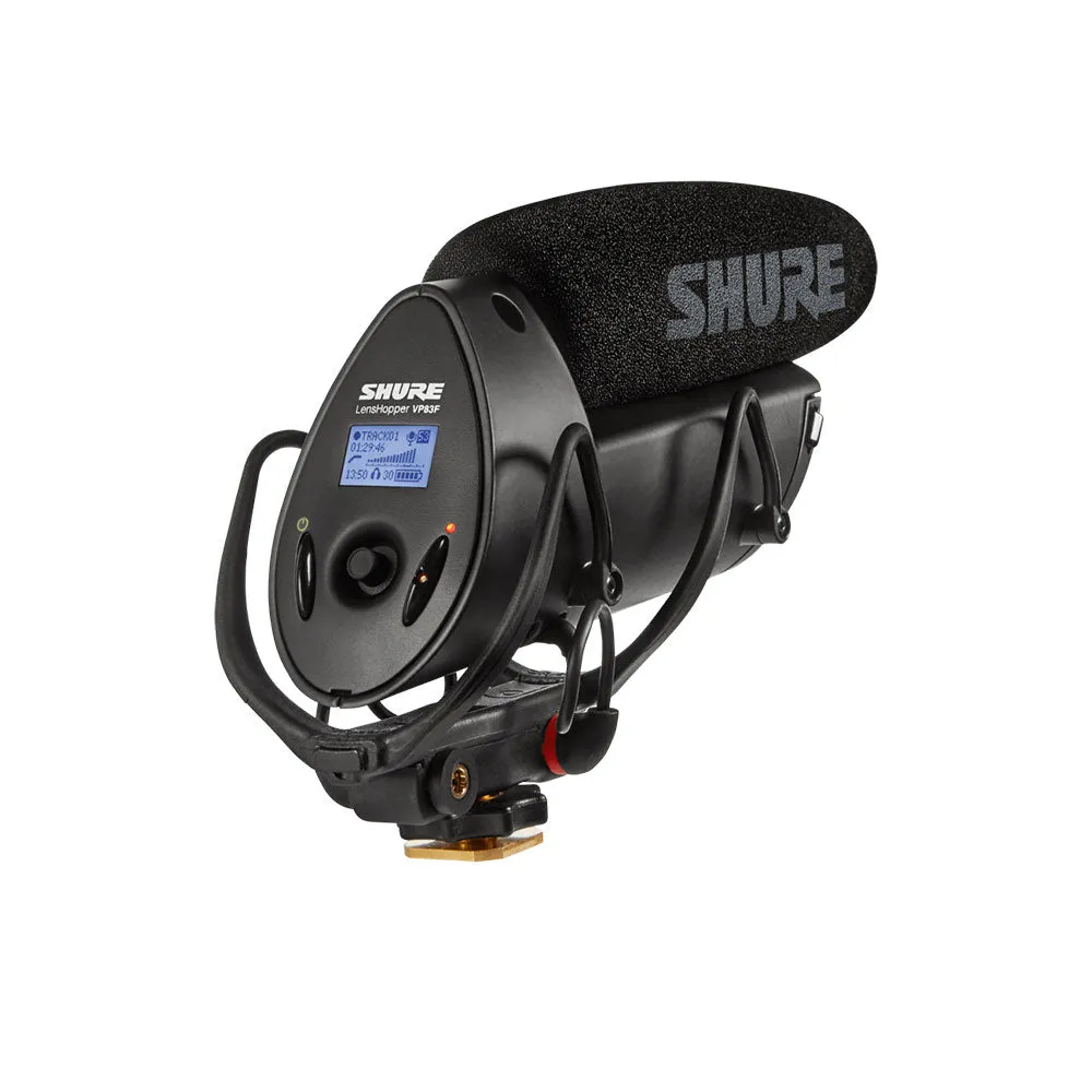 Shure VP83F LensHopper  Camera-Mount Condenser Microphone with Integrated Flash Recording