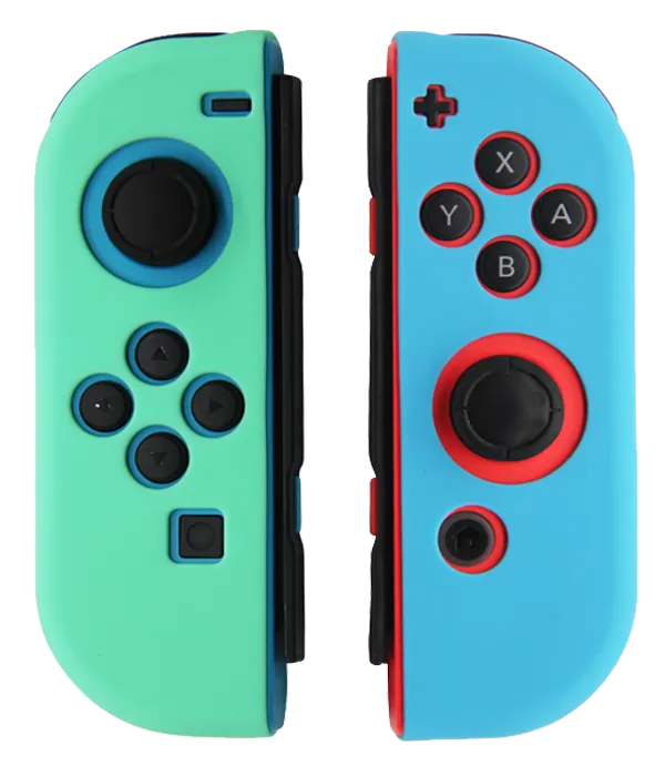 Silicone Cover For Switch Joy Cons - Animal Crossing Blue/Green