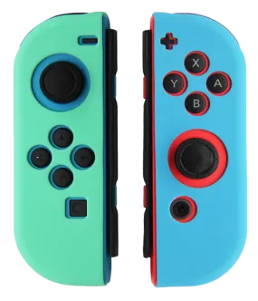 Silicone Cover For Switch Joy Cons - Animal Crossing Blue/Green