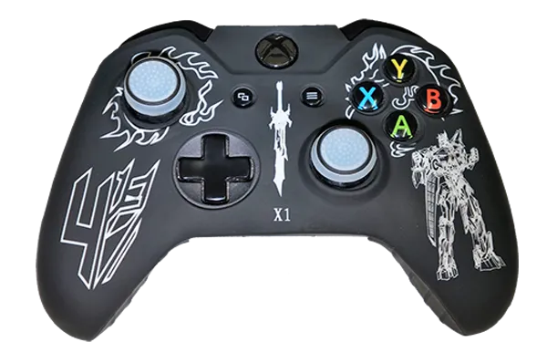 Silicone Cover For XBOX ONE Controller Skin Transformer Design White   Grips