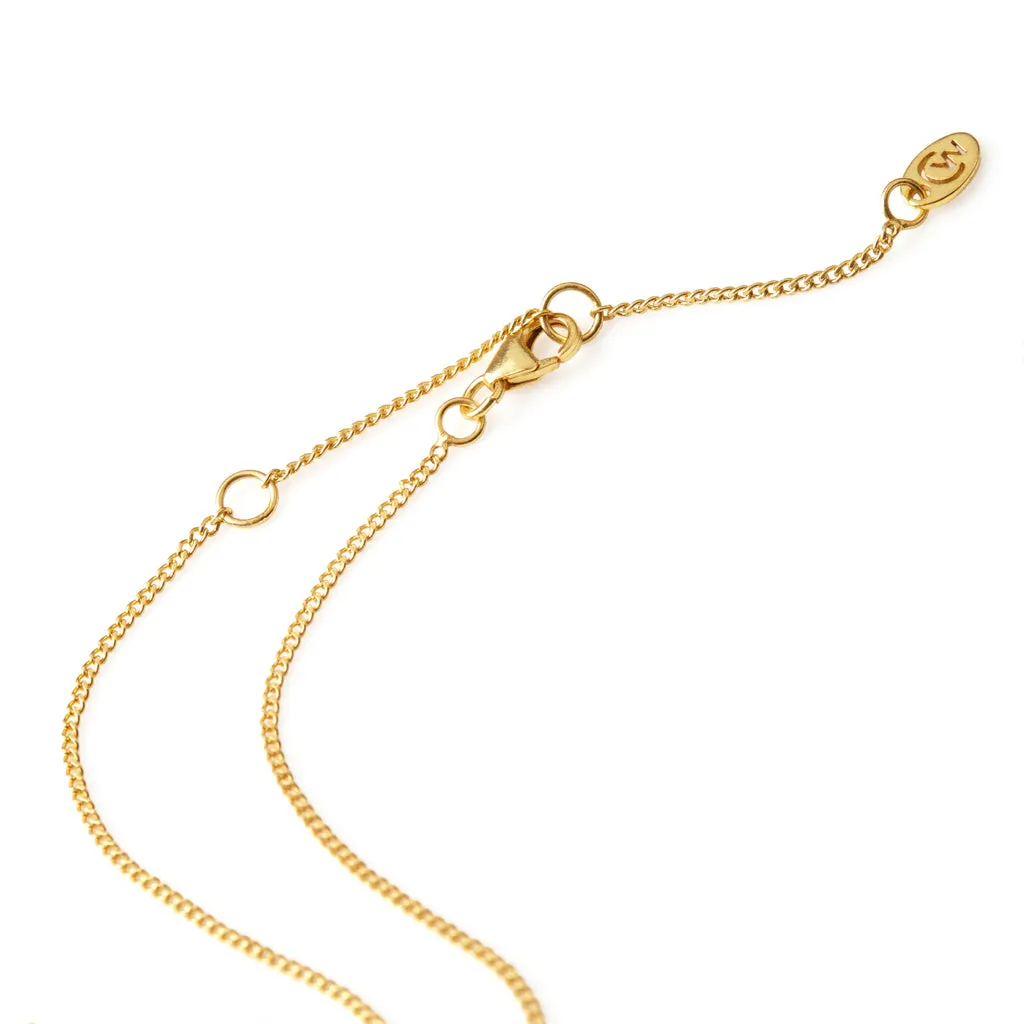 Swallow In Flight Necklace - Gold