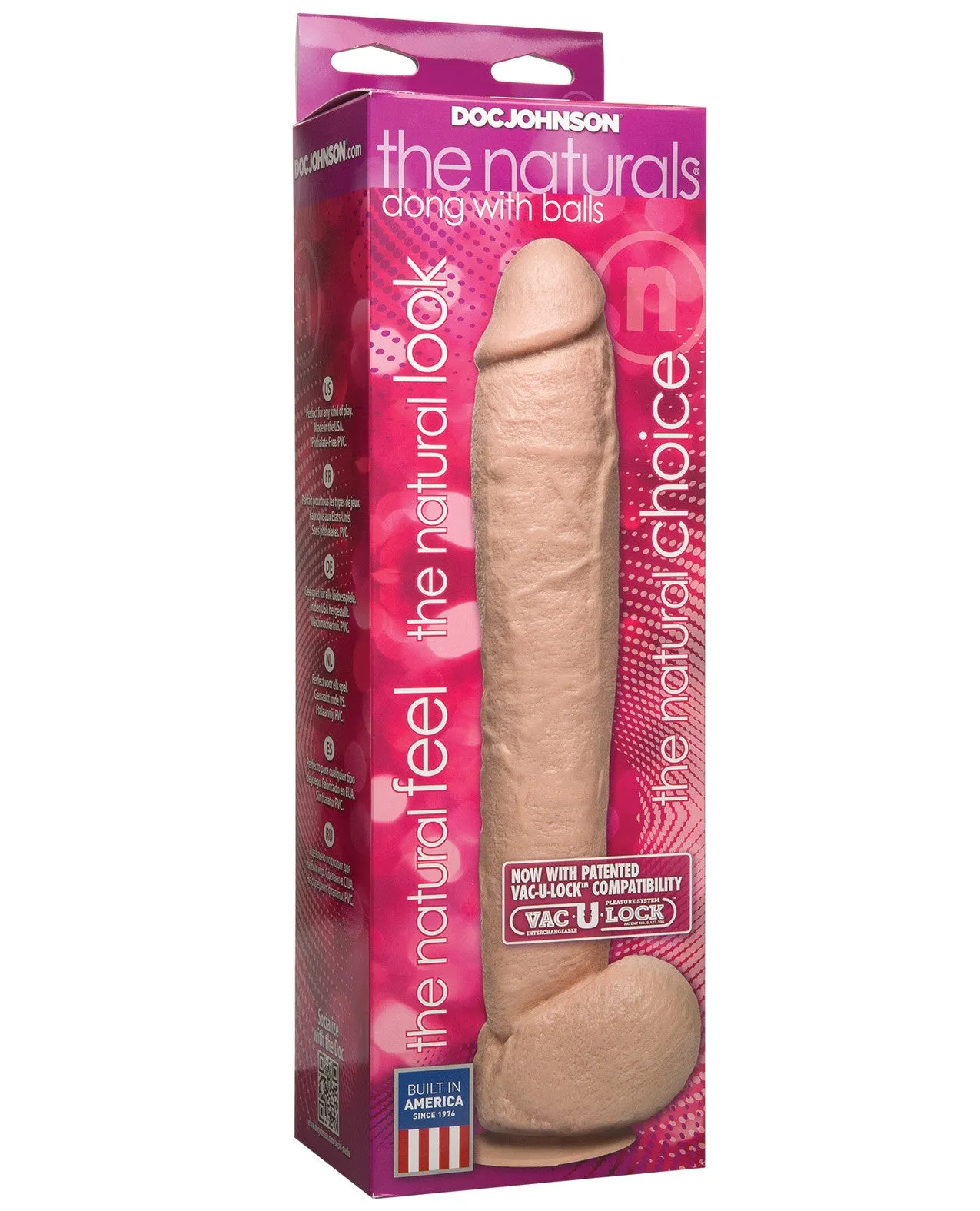 The Naturals 12" Cock w/Balls