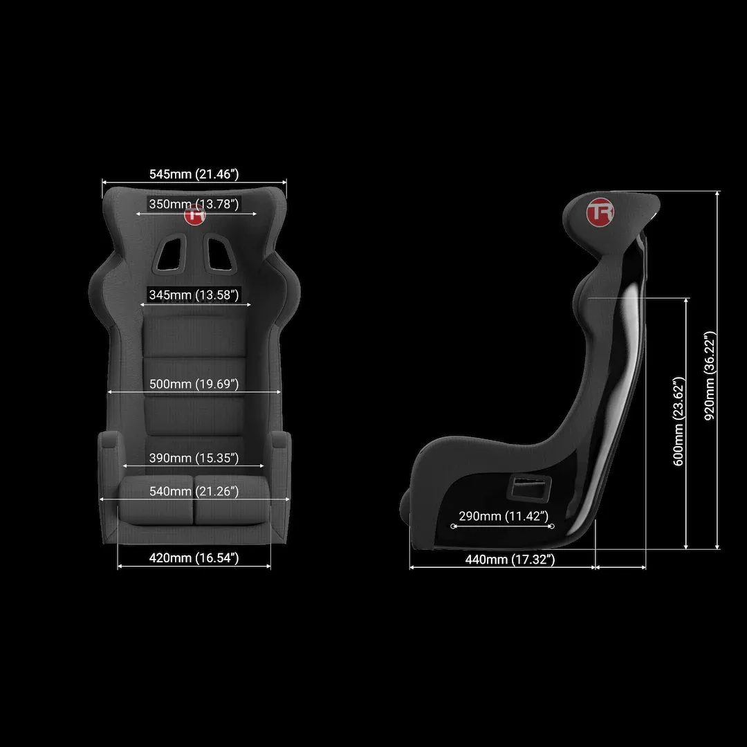 Trak Racer GT Style Fixed Fiberglass Seat