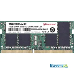 Transcend Laptop Ram 32gb Ts2666hsh-32g