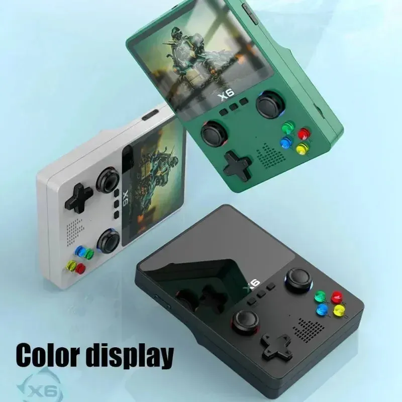 X6 Game Console Retro Video Game Console 3.5/4'' IPS Screen Portable