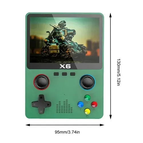 X6 Game Console Retro Video Game Console 3.5/4'' IPS Screen Portable