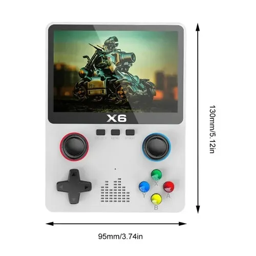 X6 Game Console Retro Video Game Console 3.5/4'' IPS Screen Portable