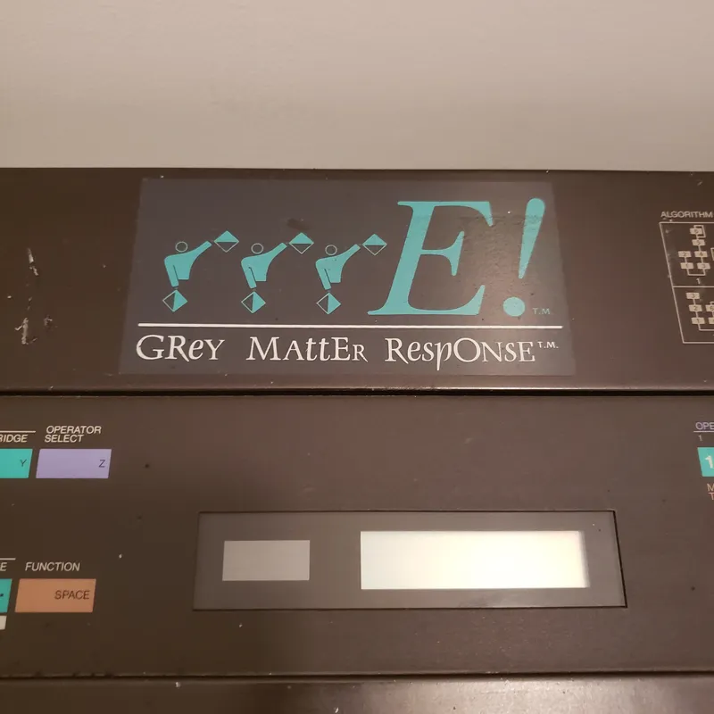 Yamaha DX7 with Grey Matter Response E!